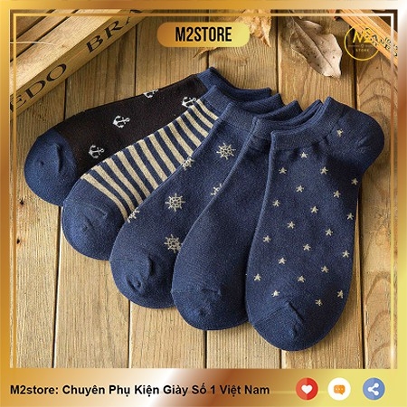 Combo 5 đôi tất nam thời trang Hàn Quốc siêu đẹp, thoáng khí TN19-H3