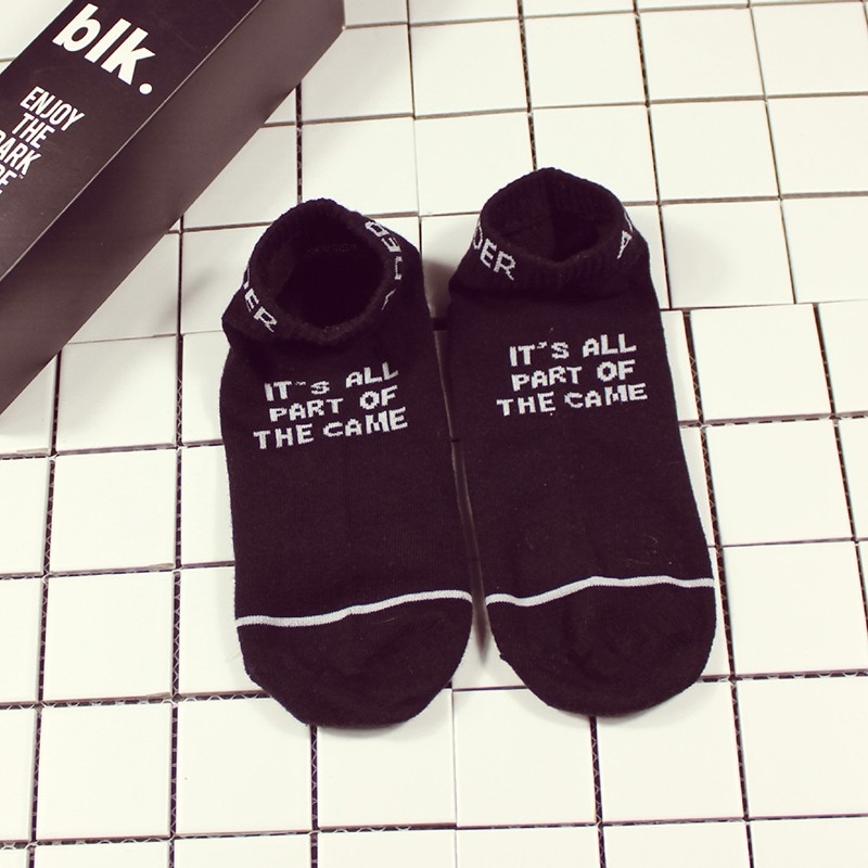 Tất nam nữ cổ ngắn Ulzzang Hàn Quốc thời trang sợi thun XIMO (TN11)