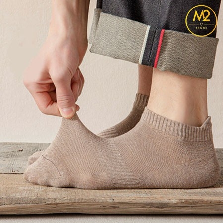 Combo Set 5 Đôi Tất Vớ Nam Cổ Ngắn Thoáng Khí Phong Cách Hàn Quốc TN30