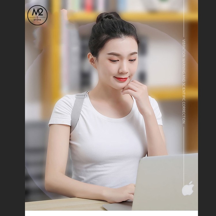 Đai chống gù lưng màn hình LCD điện tử thông minh báo rung và cảnh báo bằng giọng nói Nhật Bản XIMO DCGL03
