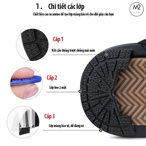 Miếng Dán Đế Bảo Vệ Giày Chống Trượt, Chống Mài Mòn Cao Cấp MDG02