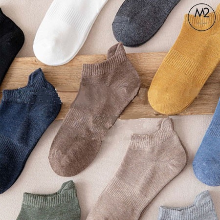 Combo Set 5 Đôi Tất Vớ Nam Cổ Ngắn Thoáng Khí Phong Cách Hàn Quốc TN30