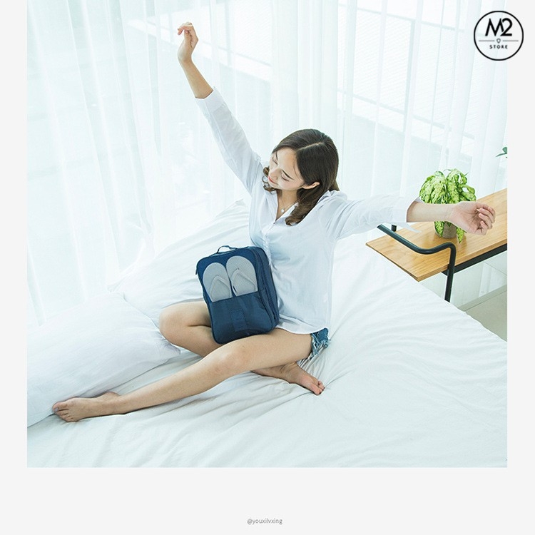 Túi Đựng Giày Dép Du Lịch, Thể Thao Tiện Dụng 3 Ngăn Chống Nước TDG02