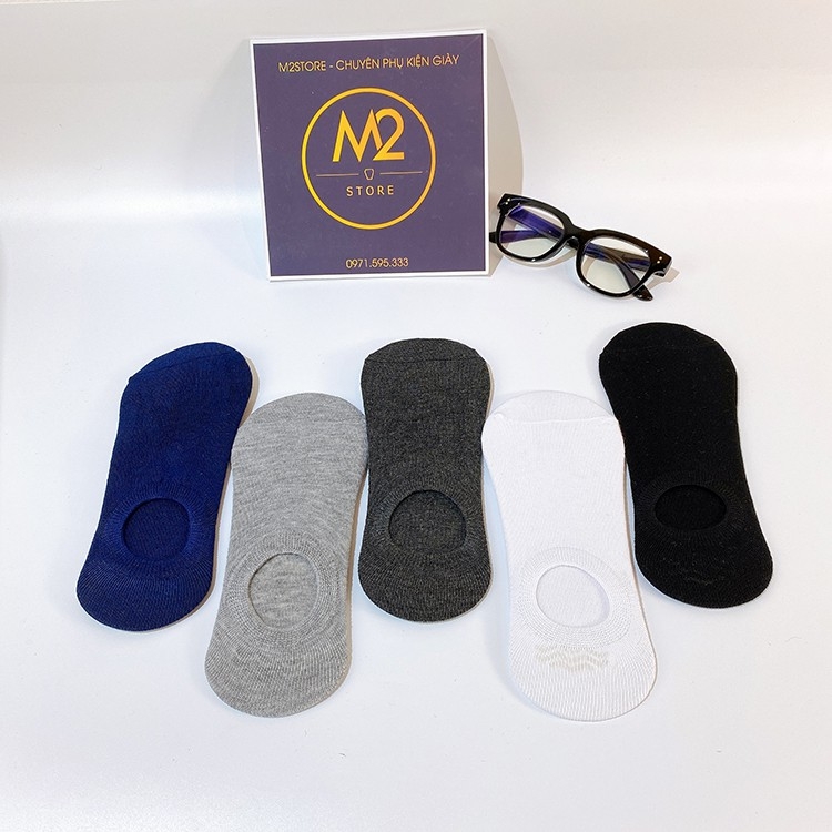 Combo 5 Đôi(100K) Tất Vớ nam nữ không cổ Hàn Quốc kiểu Tất Lười Chống Thối XIMO  - TL01