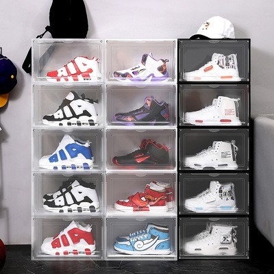 Hộp đựng giày cao cấp AJ thiết kế mới bằng nhựa cứng có khả năng chống ẩm chống bụi HDG03