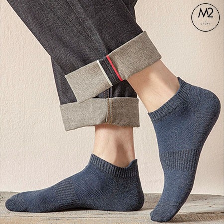 Combo Set 5 Đôi Tất Vớ Nam Cổ Ngắn Thoáng Khí Phong Cách Hàn Quốc TN30