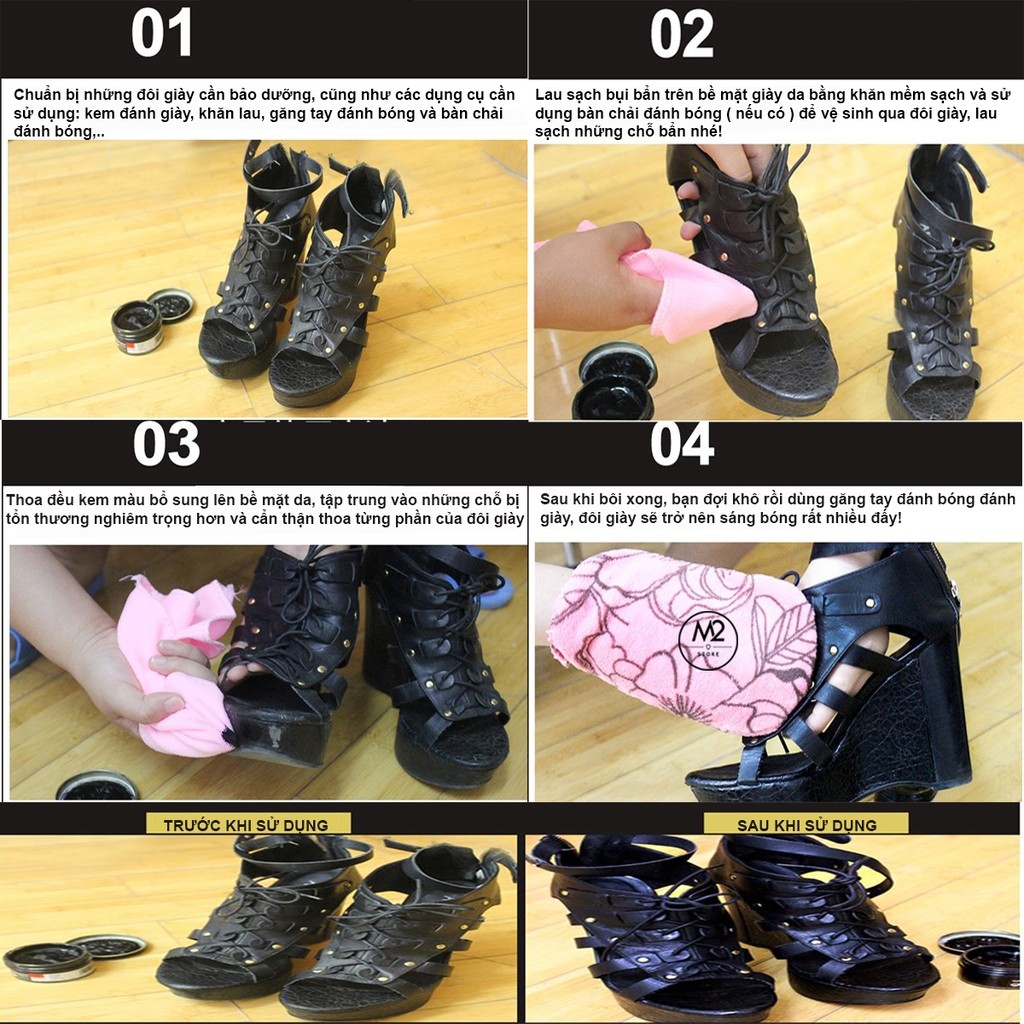 Xi Kem Đánh Giày Tarrago Shoe Cream - Xi Đánh Bóng Da Dạng Kem, Dưỡng Giầy Da, Túi, Áo Da Cao Cấp - Made In Spain VSG70