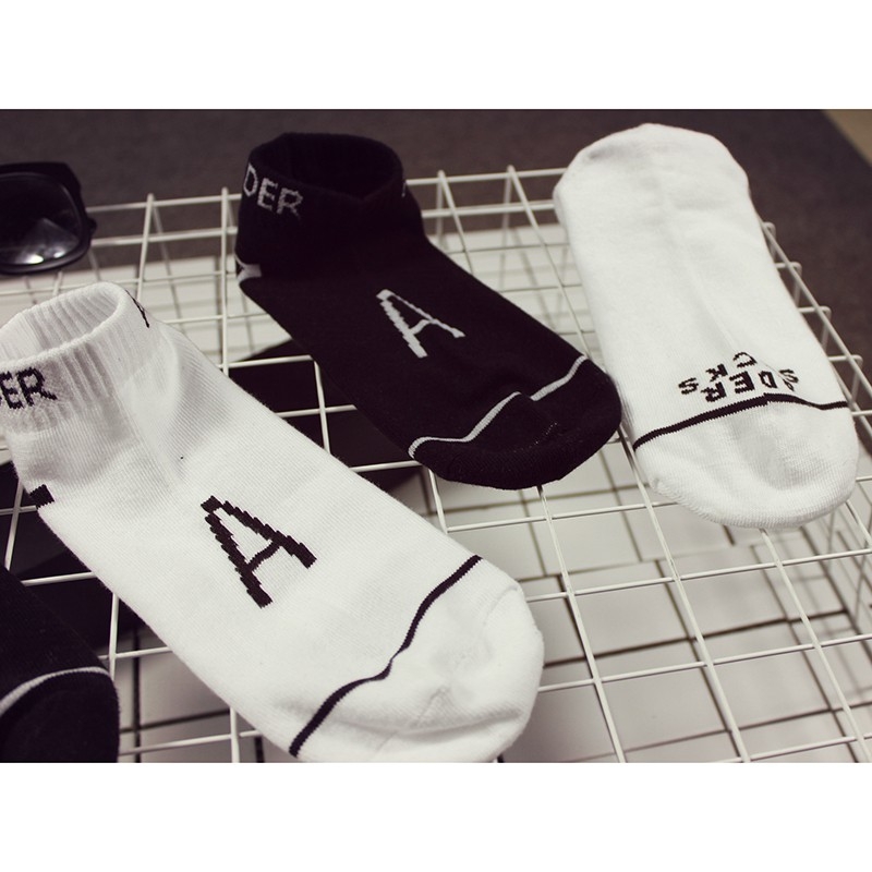 Tất nam nữ cổ ngắn Ulzzang Hàn Quốc thời trang sợi thun XIMO (TN11)