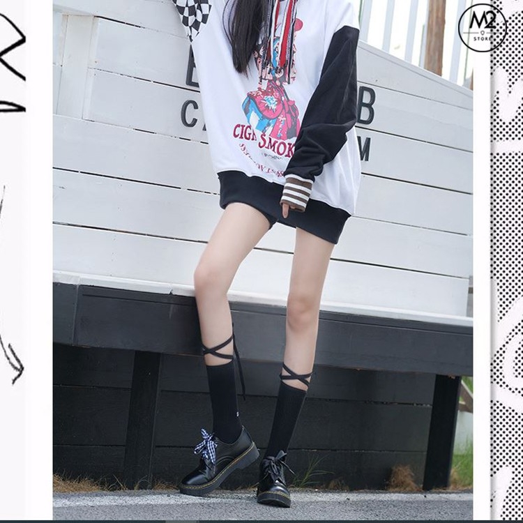 [Hot Trend] Tất Nữ Cổ Cao Thắt Dây Cá Tính, Phong Cách TNG11