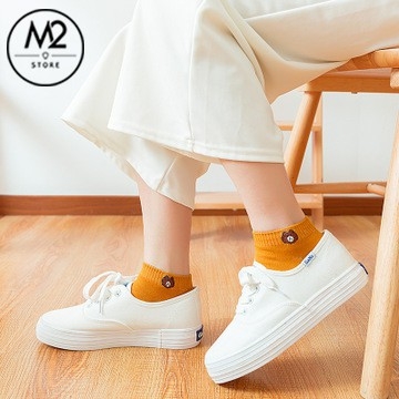 COMBO 5 Đôi Tất Gấu Cổ Ngắn Đủ Màu XIMO TNG15-G5