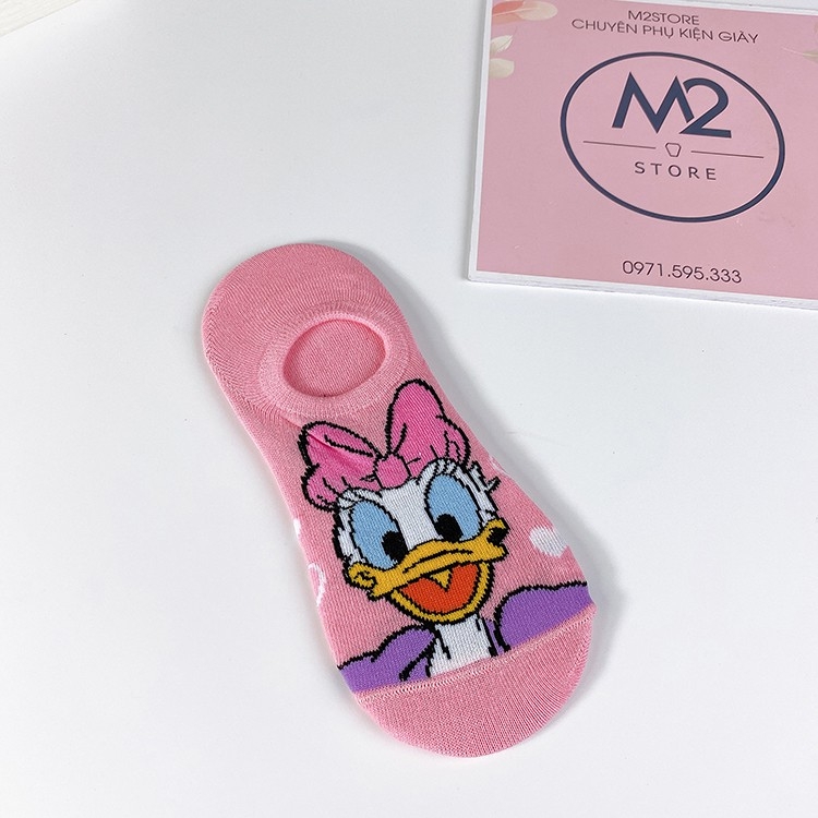 Set 5 Đôi Tất Vớ Nữ Cổ Ngắn In Họa Tiết Nhân Vật Hoạt Hình Cực Dễ Thương TNG44