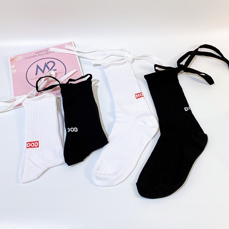 [Hot Trend] Tất Nữ Cổ Cao Thắt Dây Cá Tính, Phong Cách TNG11