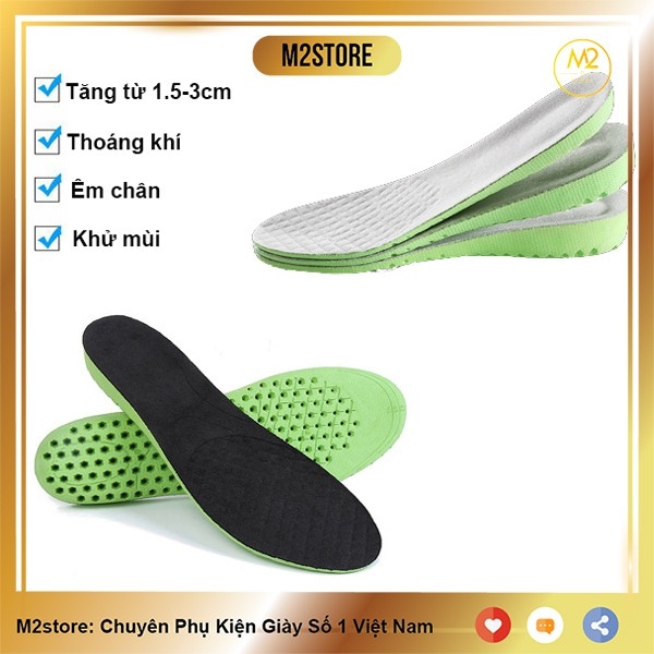 Lót Giày Tăng Chiều Cao Nam Nữ Siêu Thoáng Khí Thế Hệ Mới L16