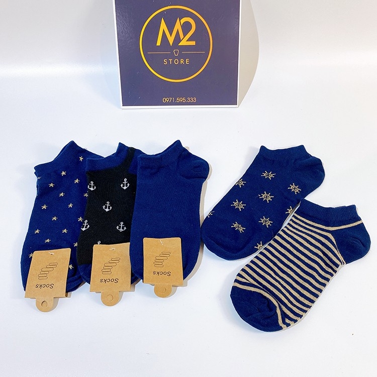 Combo 5 đôi tất nam thời trang Hàn Quốc siêu đẹp, thoáng khí TN19-H3