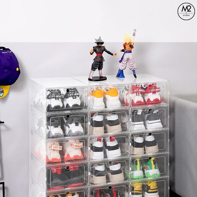 Hộp đựng giày nhựa cao cấp trong suốt mang lại không gian đẹp HDG02