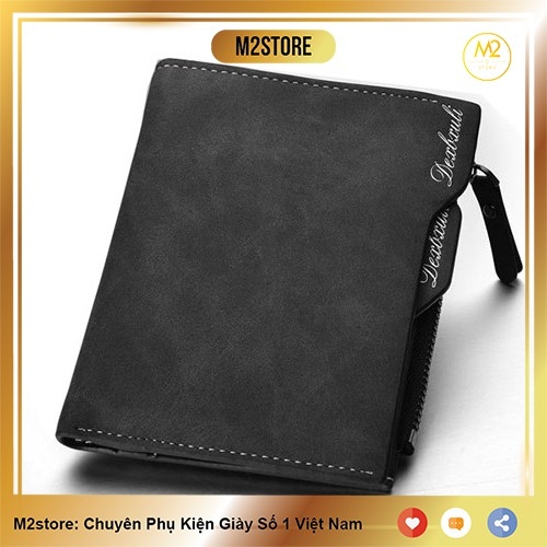 Bóp ví nam đứng da PU XIMO thời trang Hàn Quốc VNA01