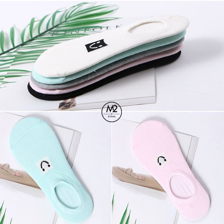 Set 5 Đôi Vớ Tất Lười Nữ Mặt Cười TNG30