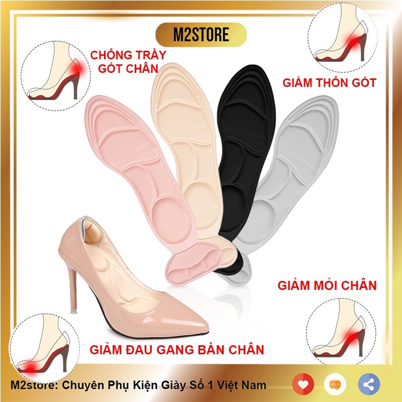 Cặp lót giày cao gót massage êm chân nguyên bàn (LGCG02)