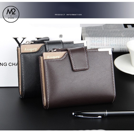 Bóp ví nam đứng Baellerry đa năng da PU XIMO thời trang Hàn Quốc (VNA08-A1)