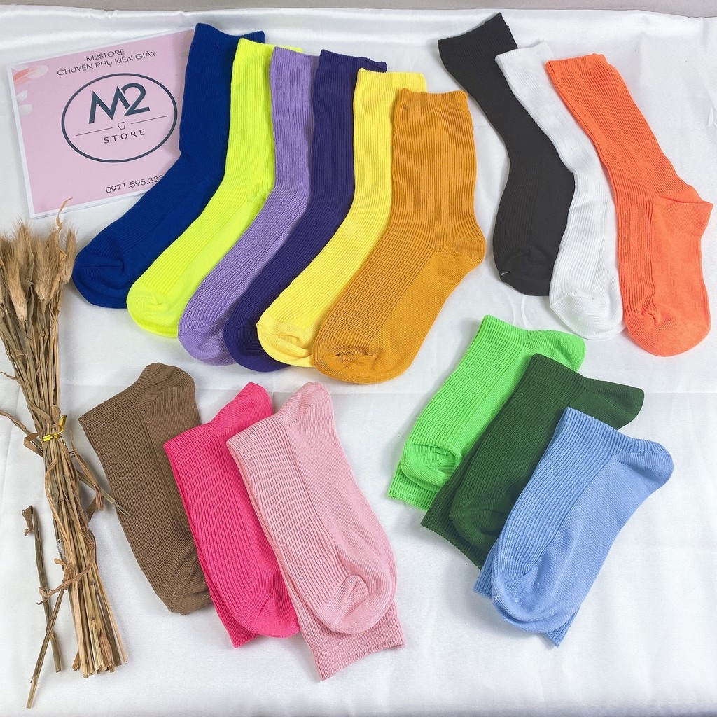 [Vớ Nữ Nhún Cổ Cao] Tất Nữ Nhún Cổ Cao Phong Cách Vintage Hàn Quốc TNG13