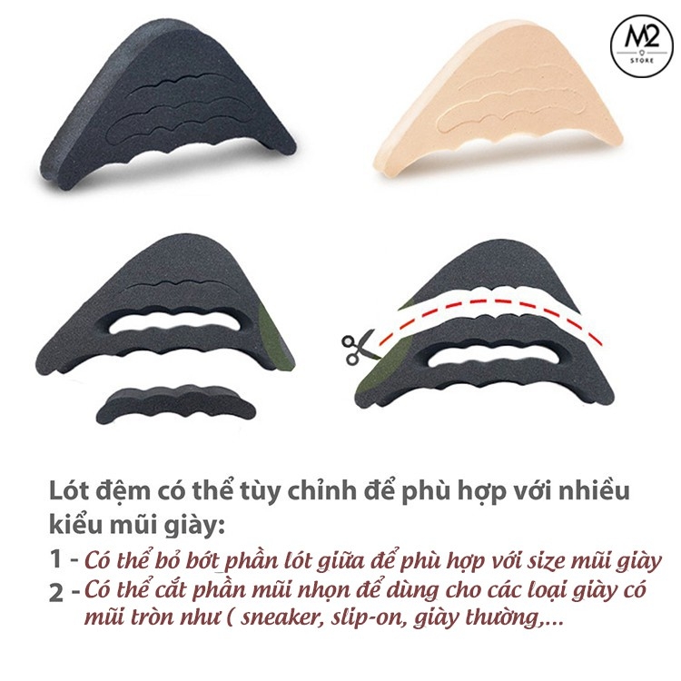 Cặp lót giày cao gót nữ đệm êm ngón chân XIMO chất liệu cao su non (LGCGC10-C9)