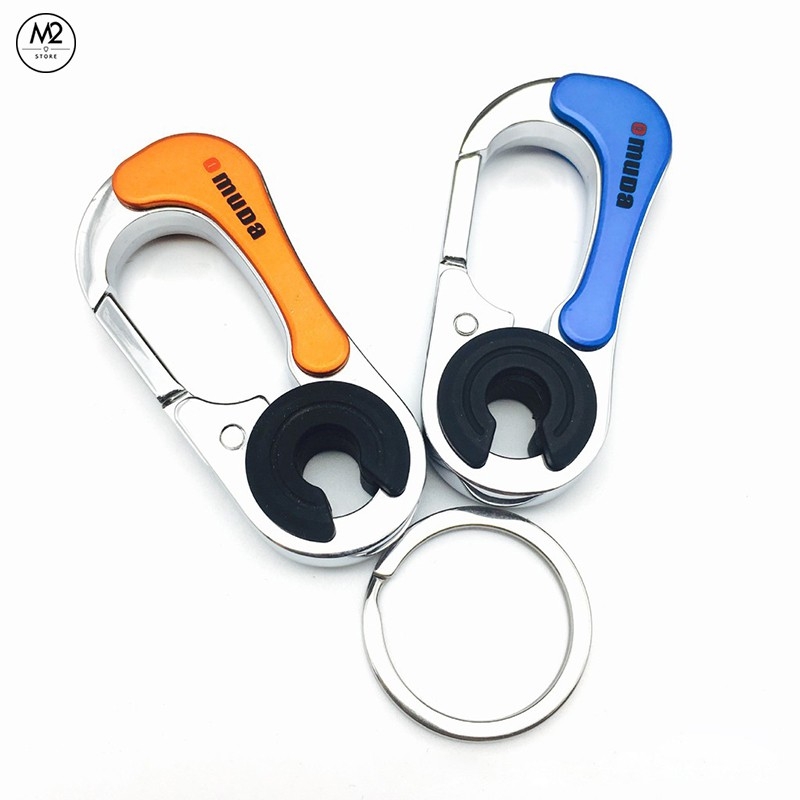 Móc khoá xe máy ô tô đẹp OMUDA cao cấp inox chống gỉ sét có chốt đĩa quần thời trang MK04-A5