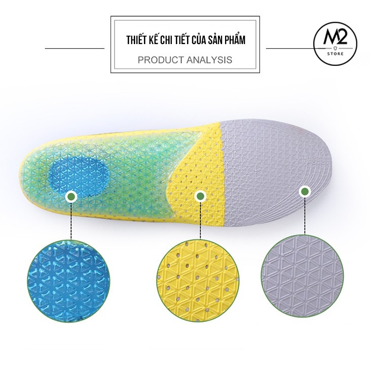 Lót giày thể thao y khoa cao cấp êm chân Tăng 0,5Size LGYK01-C4