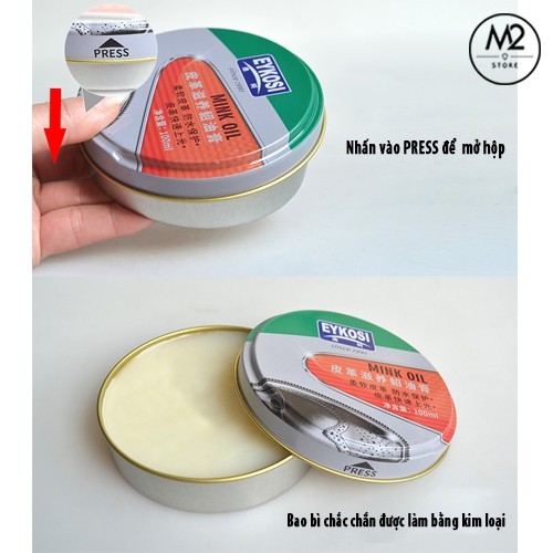 Mỡ Chồn Bản Đặc Biệt Chuyên Bảo Dưỡng, Chăm Sóc, Đánh Bóng, Làm Sạch Đồ Da Mink Oil Eykosi Cho Đồ Da XDG102
