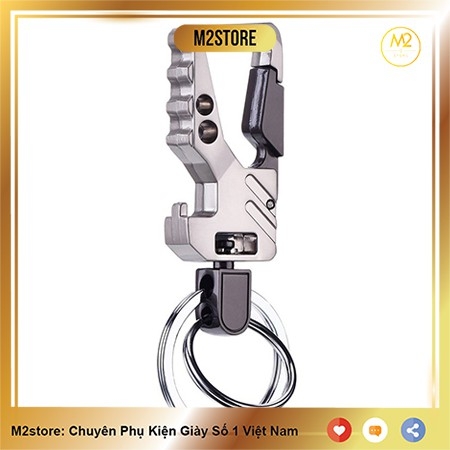 Móc khoá xe máy ô tô đẹp Proud Horse đeo đĩa quần inox cao cấp sang trọng, lịch lãm MK05-A5