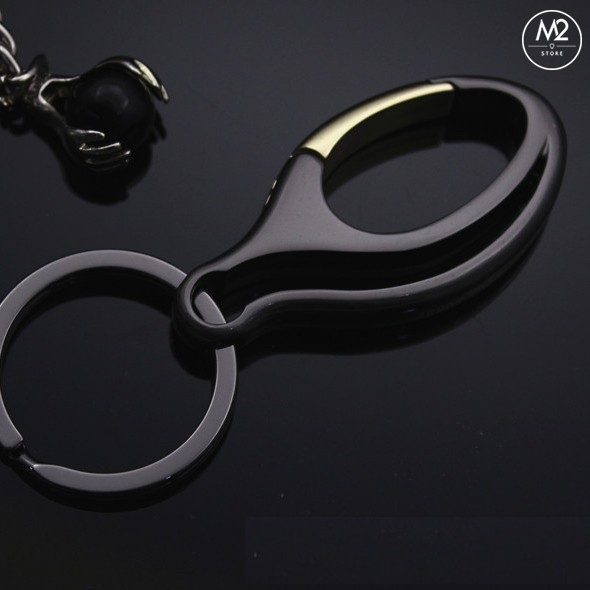 Móc chìa khoá xe máy ô tô đẹp Proud Horse có chốt gài thắt lưng thời trang chất liệu inox cao cấp MK09-A5