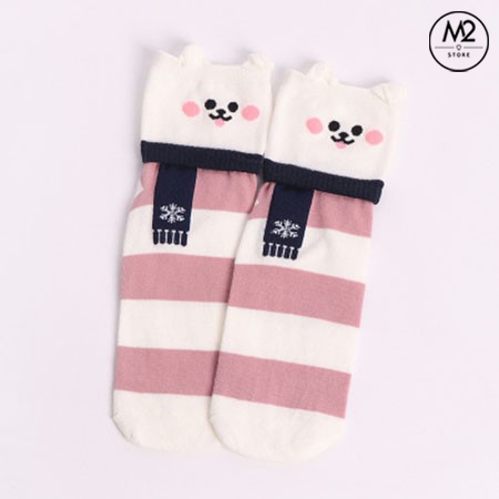 Combo 5 Đôi Tất Vớ Nữ Cổ Cao Thiết Kế Cực Đáng Yêu TNG41