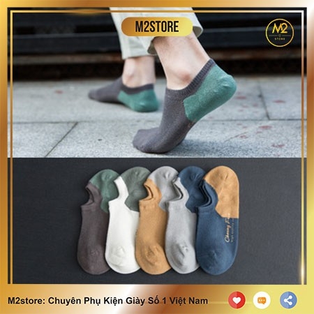 Tất Vớ Cổ Ngắn Nam Cotton Cao Cấp Phong Cách Nhật Bản Lịch Lãm TN37