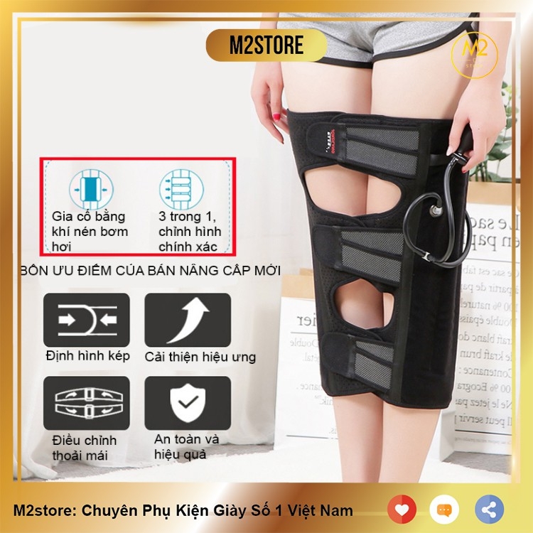 Đai Nẹp Chỉnh Hình Chân Vòng Kiềng X/O Khí Nén Áp Suất Jorilano Cao Cấp DCHVK05