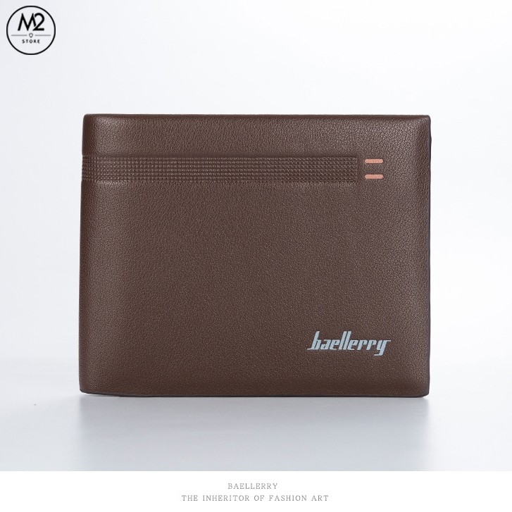 Bóp ví nam ngang da Baellerry XIMO thời trang siêu mỏng hàn quốc (VNN16-A1)
