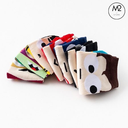 Tất Vớ Nam Nữ Cổ Ngắn Họa Tiết Hoạt Hình Siêu Anh Hùng TN42