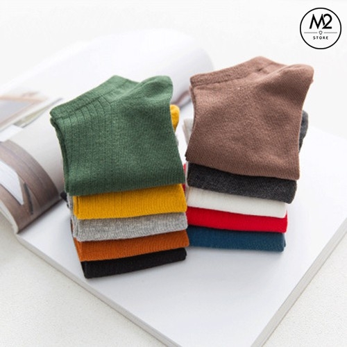 Vớ, Tất Cổ Ngắn Nam Nữ Hàng Hiệu 100% Cotton Xịn (TCN04-H1)