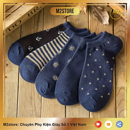 Combo 5 đôi tất nam thời trang Hàn Quốc siêu đẹp, thoáng khí TN19-H3