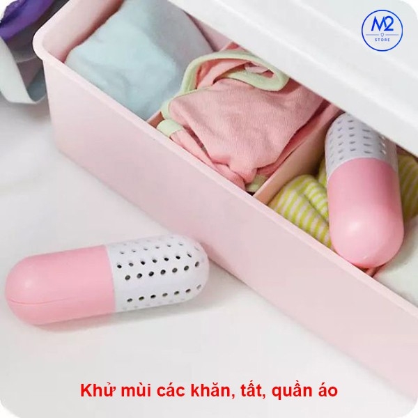 Viên hút ẩm khử mùi giày dép, và đồ vật đa năng CURE PILL XIMO KMG01-XMK2-2-6