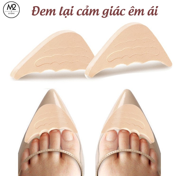 Cặp lót giày cao gót nữ đệm êm ngón chân XIMO chất liệu cao su non (LGCGC10-C9)