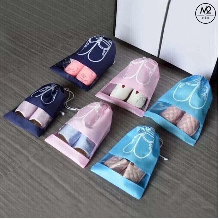 Túi Đựng Giày Hoạ Tiết Chống Bẩn Đi Du Lịch Tiện Lợi XIMO Bảo Vệ Giày (TDG01)