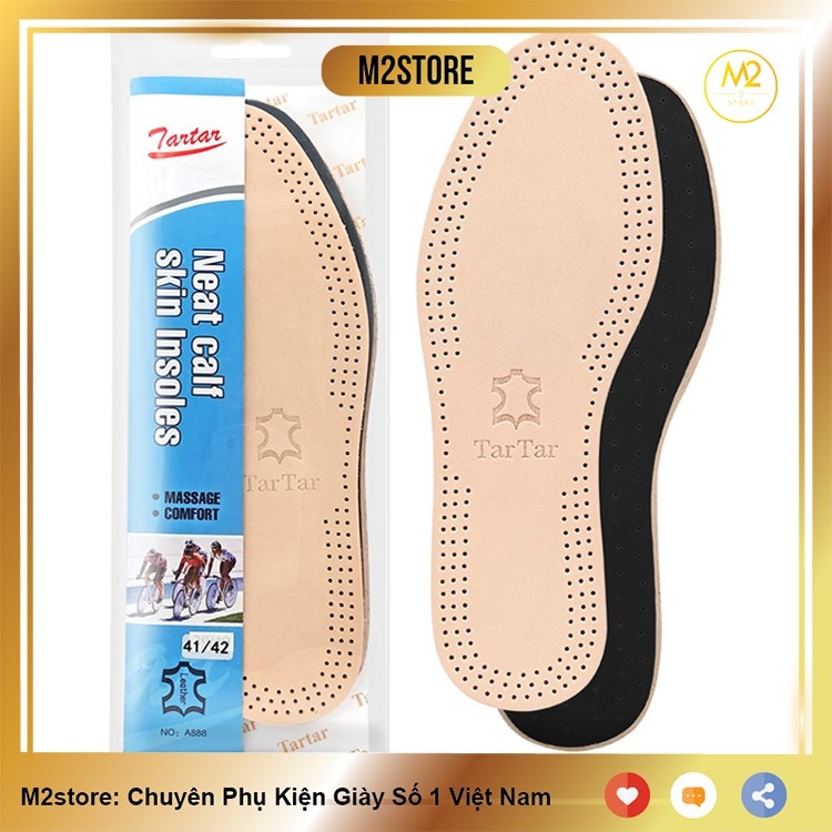 Lót giày da bê khử mùi không bị hôi chân XIMO (LGD07)