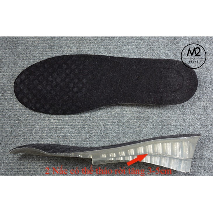 Lót giày tăng chiều cao silicon cả bàn loại L3-A16(5cm - 2 nấc) - Size nam