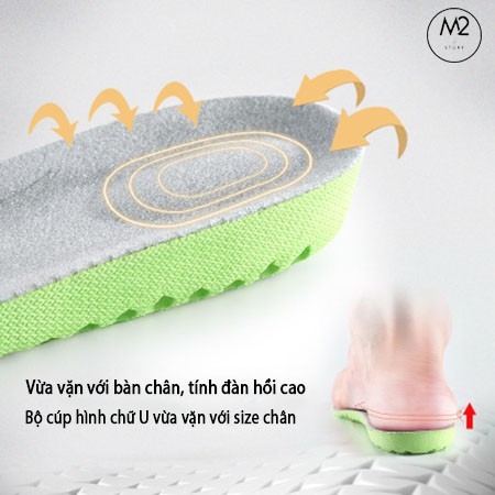 Lót Giày Tăng Chiều Cao Nam Nữ Siêu Thoáng Khí Thế Hệ Mới L16