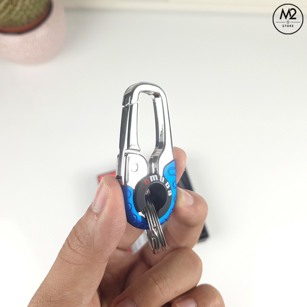 Móc khoá xe máy ô tô đẹp Thái Lan OMUDA cao cấp inox sang trọng lịch lãm MK08-A5