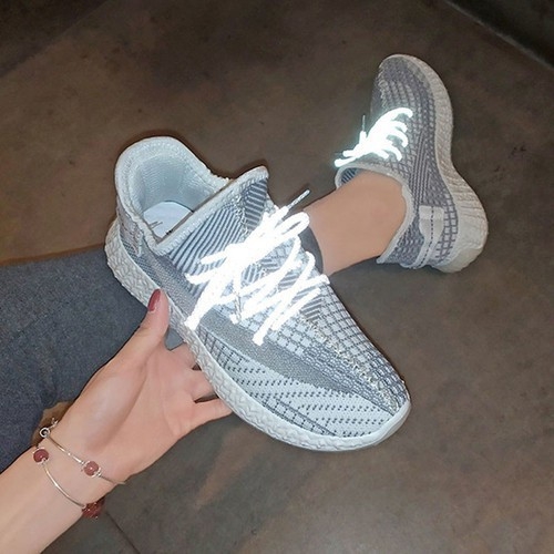 Dây Giày Phản Quang Bản Dẹt Yeezy [Dây Dẹt Bản Siêu Hot] - 1 Đôi