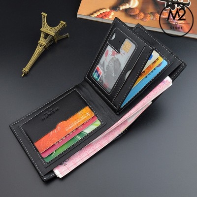 Bóp Ví nam đẹp kiểu ví ngang Hàn Quốc nhiều ngăn có ngăn kéo VNN21