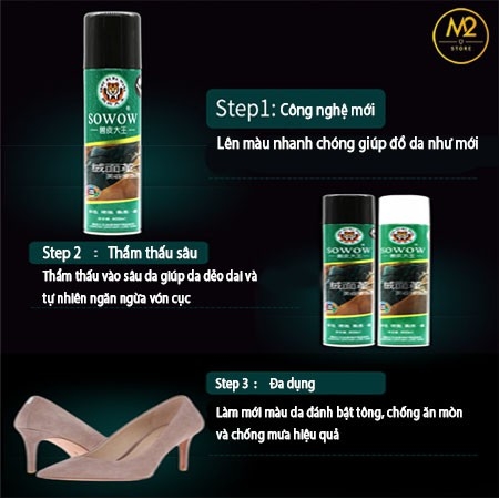 Chai Xịt Phục Hồi Màu Và Bảo Dưỡng Dành Cho Da Lộn Cao Cấp XDG100