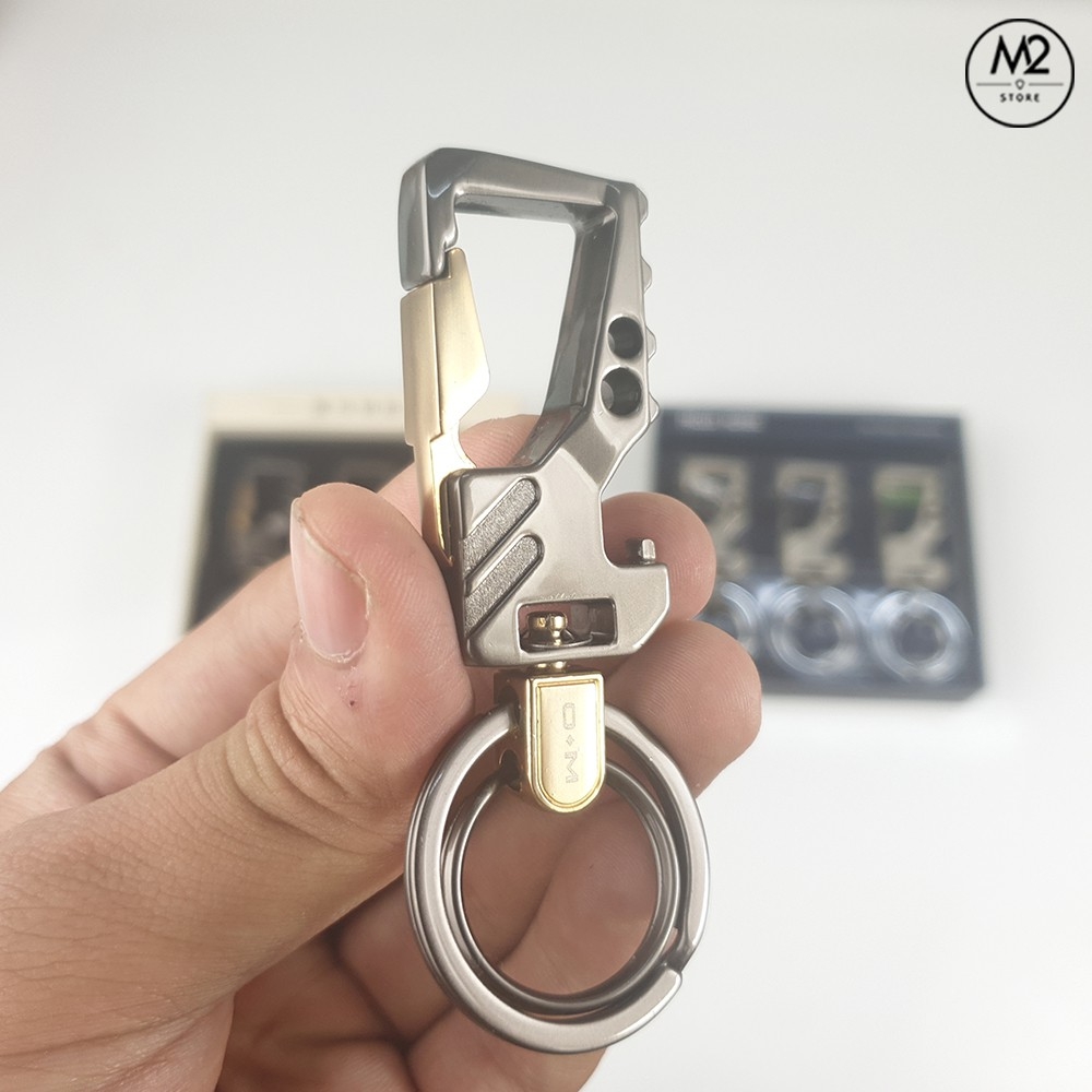 Móc khoá xe máy ô tô đẹp Proud Horse đeo đĩa quần inox cao cấp sang trọng, lịch lãm MK05-A5