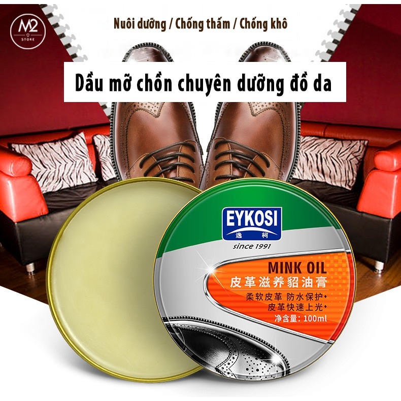 Mỡ Chồn Bản Đặc Biệt Chuyên Bảo Dưỡng, Chăm Sóc, Đánh Bóng, Làm Sạch Đồ Da Mink Oil Eykosi Cho Đồ Da XDG102