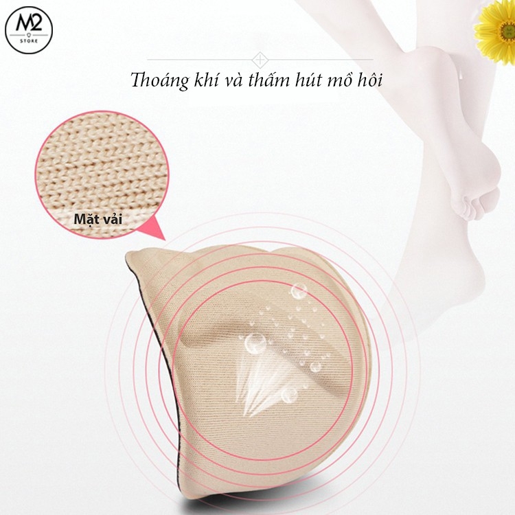 Cặp lót mũi giày cao gót XIMO, giúp giày búp bê cực êm chân, hút mồ hôi Heel Liner 4D (LGCGC11)